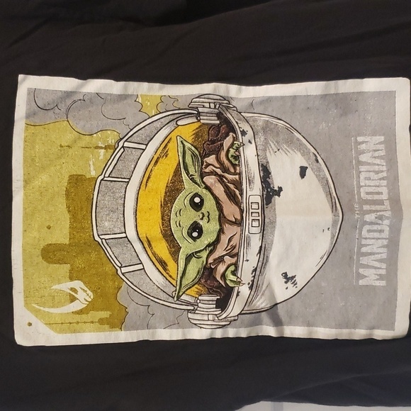 Star Wars T-Shirt The Mandalorian Men's Large 100% Cotton - Picture 4 of 9